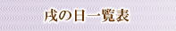 ̓ꗗ\